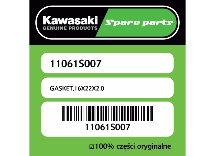 GASKET,16X22X2.0