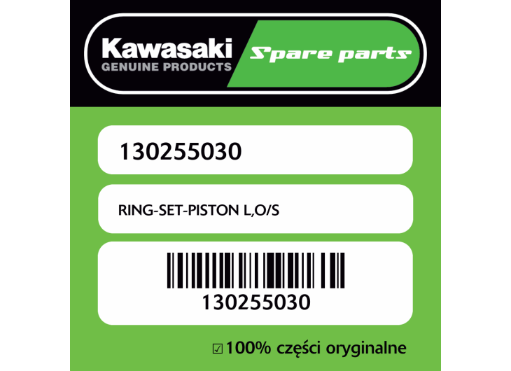 Zestaw pierścieni tłokowych L,O/S Kawasaki