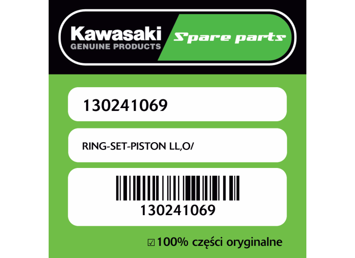 Zestaw pierścieni tłokowych LL,O/ Kawasaki