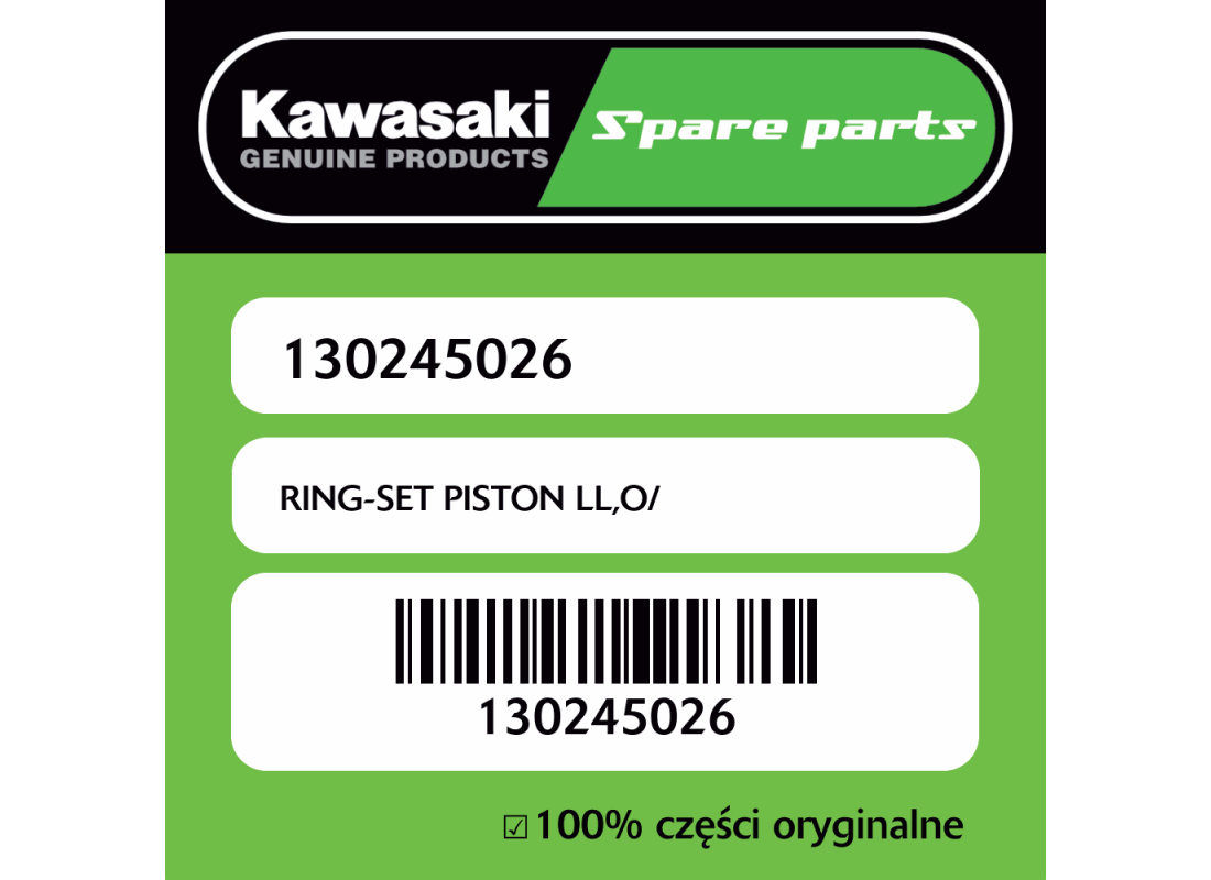 Zestaw pierścieni tłokowych LL,O/ Kawasaki