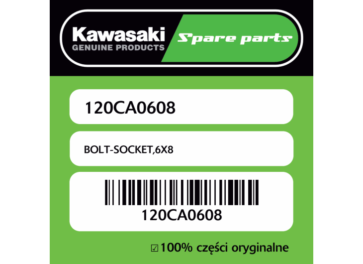 Śruba imbusowa 6X8 Kawasaki