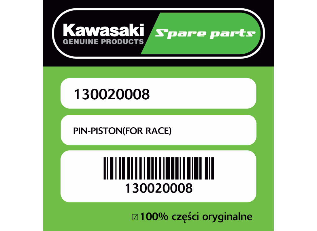 Sworzeń tłoka Kawasaki
