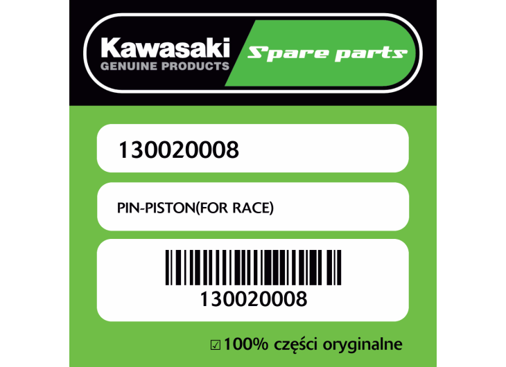 Sworzeń tłoka Kawasaki
