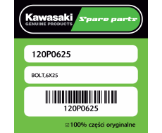 Śruba 6X25 Kawasaki