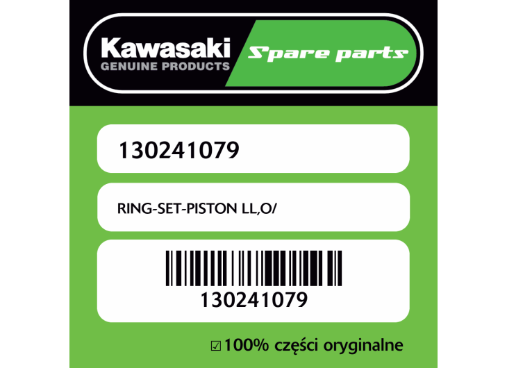 Zestaw pierścieni tłokowych LL,O/ Kawasaki