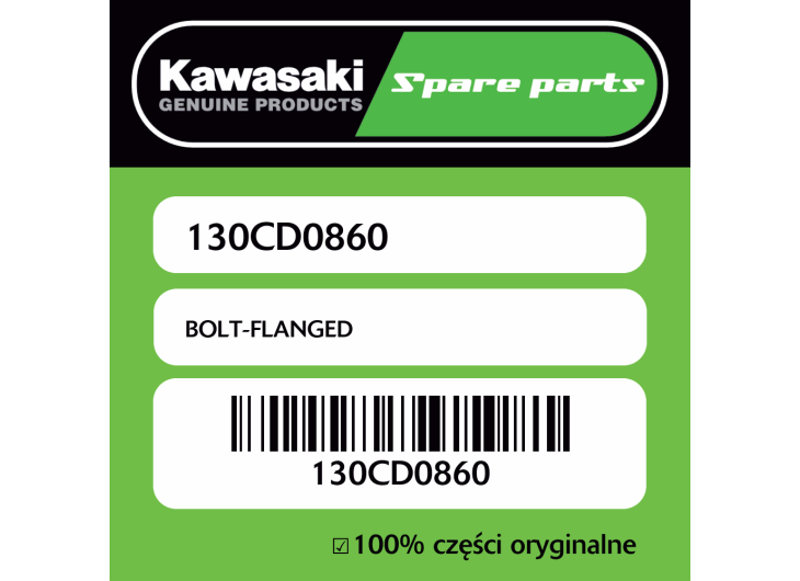 Śruba z kołnierzem Kawasaki