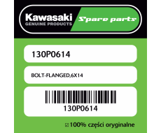 Śruba z kołnierzem 6X14 Kawasaki