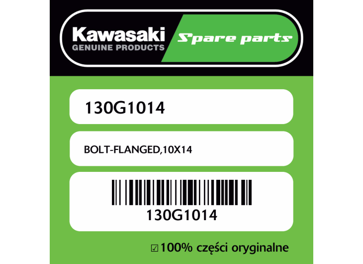 Śruba z kołnierzem 10X14 Kawasaki