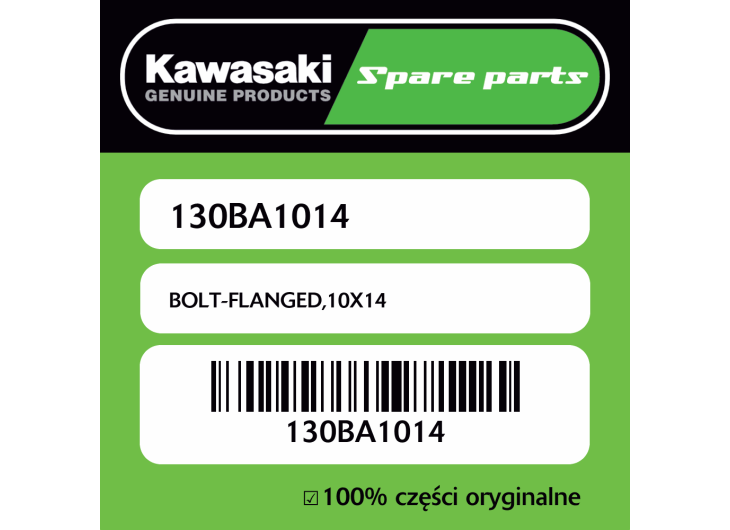 Śruba z kołnierzem 10X14 Kawasaki