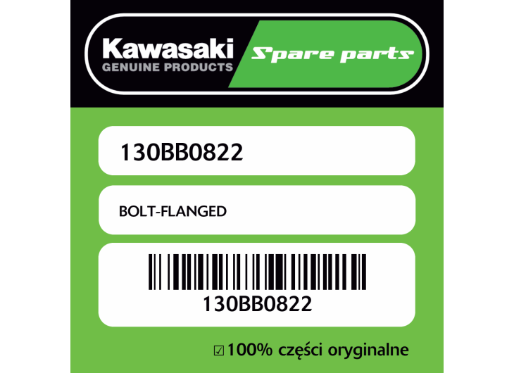 Śruba z kołnierzem Kawasaki