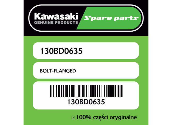 Śruba z kołnierzem Kawasaki