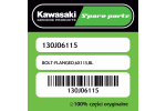 Śruba z kołnierzem 6X115 czarna Kawasaki