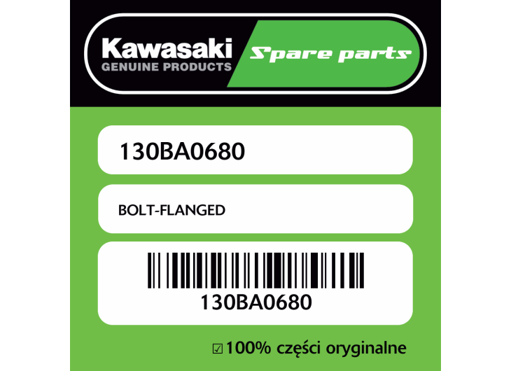 Śruba z kołnierzem Kawasaki