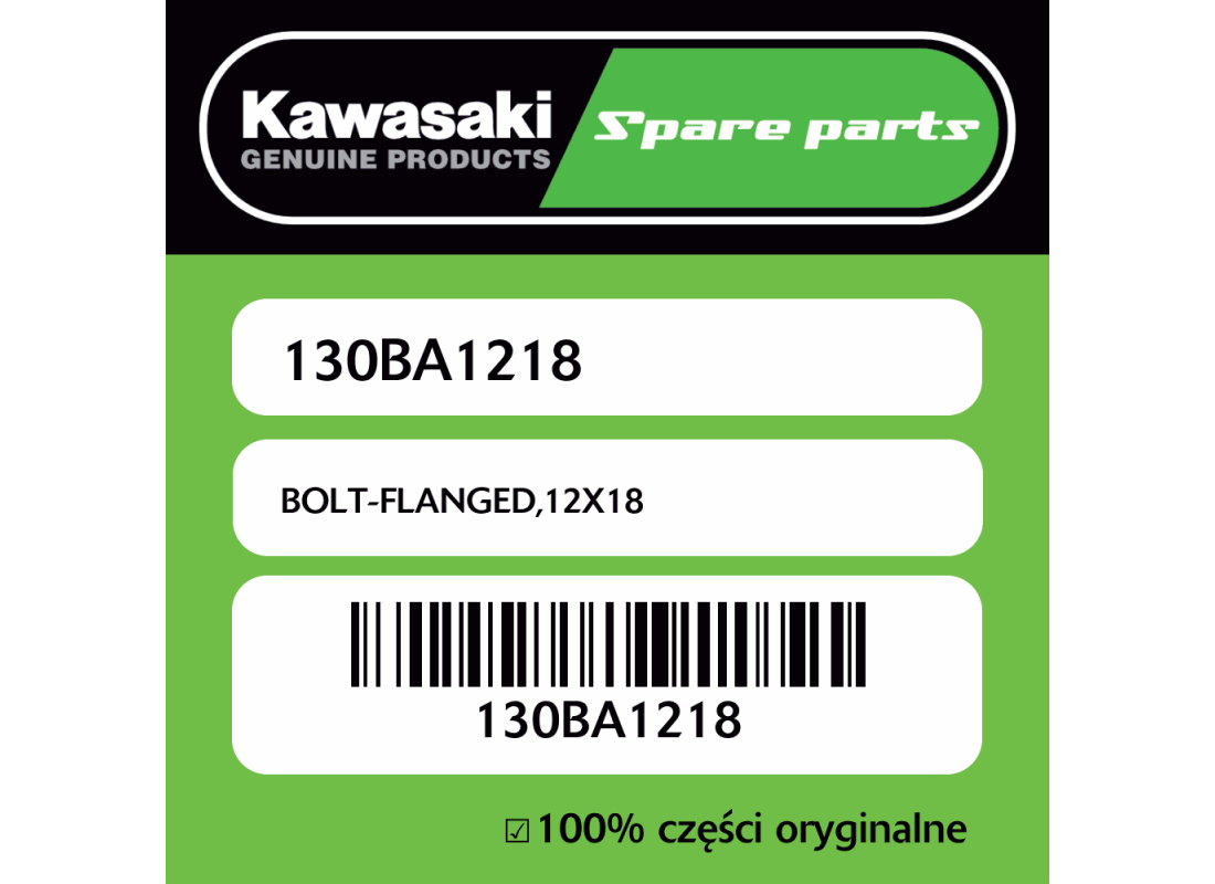 Śruba z kołnierzem 12X18 Kawasaki