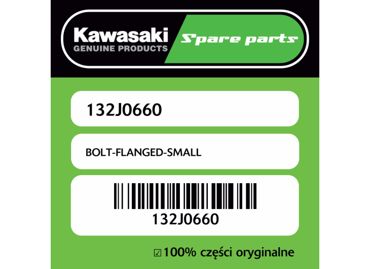 Śruba mała z kołnierzem Kawasaki