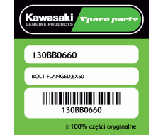 Śruba z kołnierzem 6X60 Kawasaki