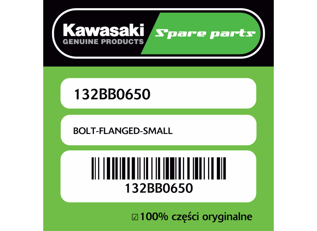 Śruba mała z kołnierzem Kawasaki