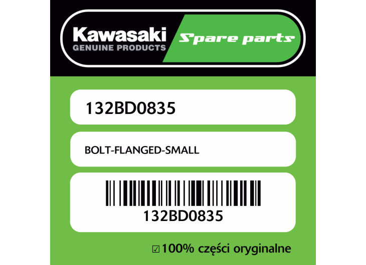 Śruba mała z kołnierzem Kawasaki