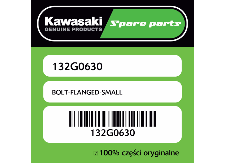 Śruba mała z kołnierzem Kawasaki