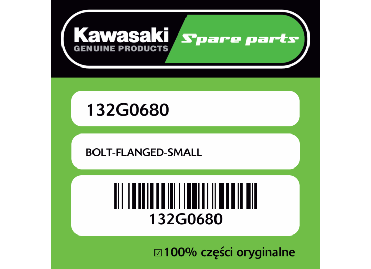 Śruba mała z kołnierzem Kawasaki