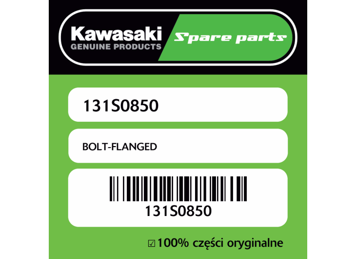 Śruba z kołnierzem Kawasaki