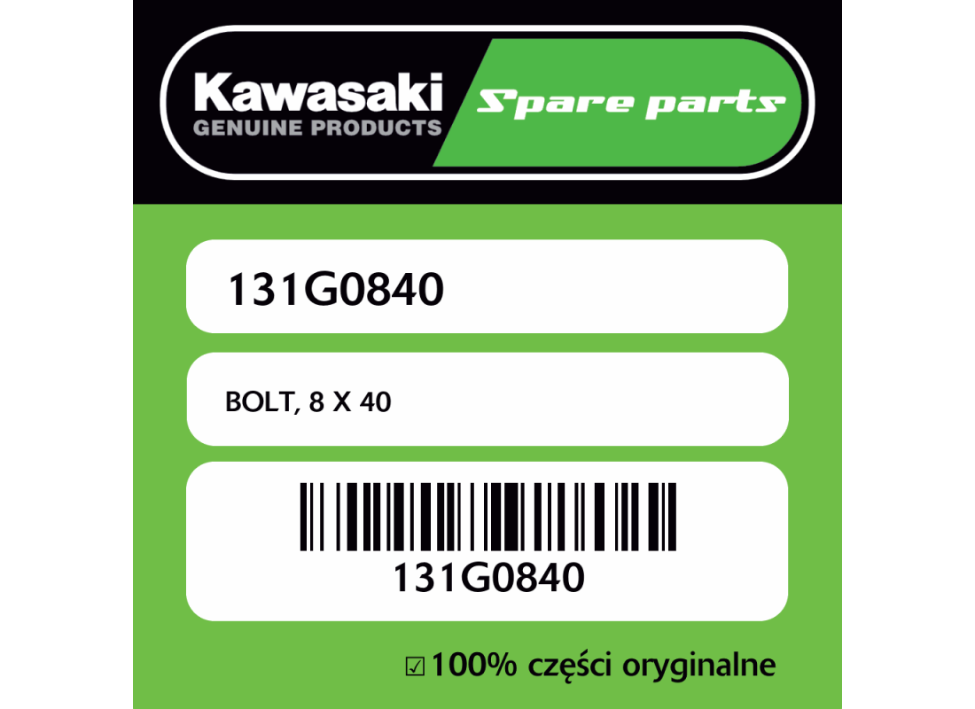 Śruba 8x40 Kawasaki