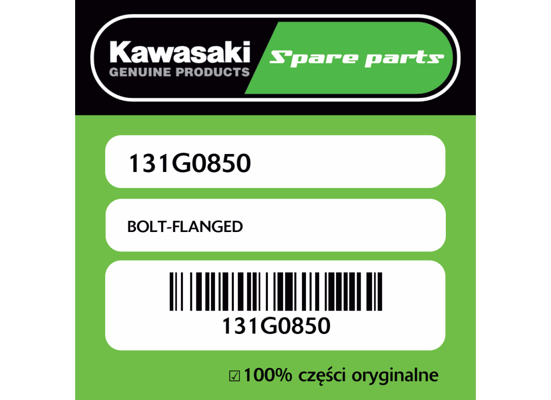 Śruba z kołnierzem Kawasaki