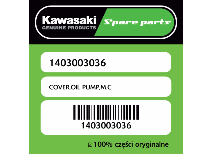 COVER,OIL PUMP,M.C