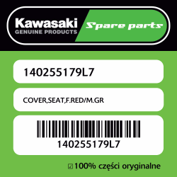 COVER,SEAT,F.RED/M.GR