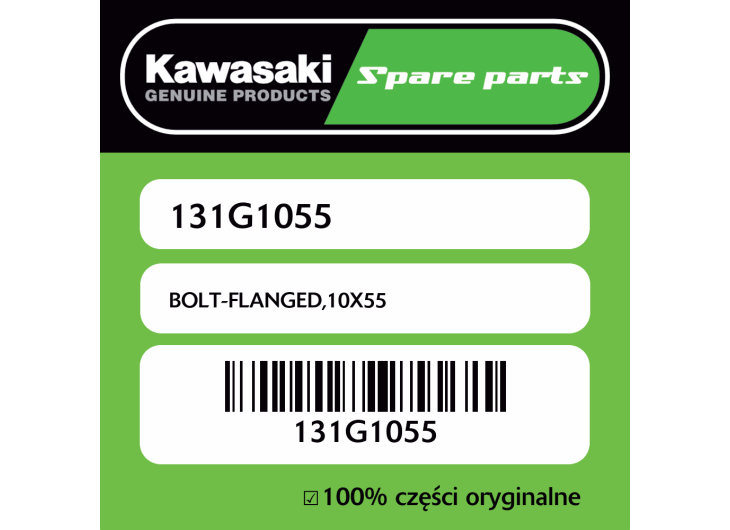 Śruba z kołnierzem 10X55 Kawasaki