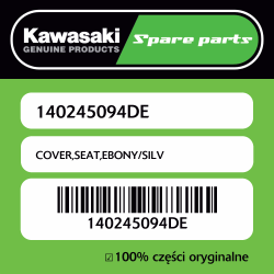 COVER,SEAT,EBONY/SILV