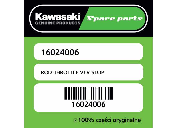ROD-THROTTLE VLV STOP