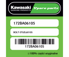 Śruba dwustronna 6X105 Kawasaki