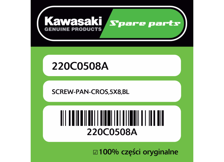 SCREW-PAN-CROS,5X8,BL