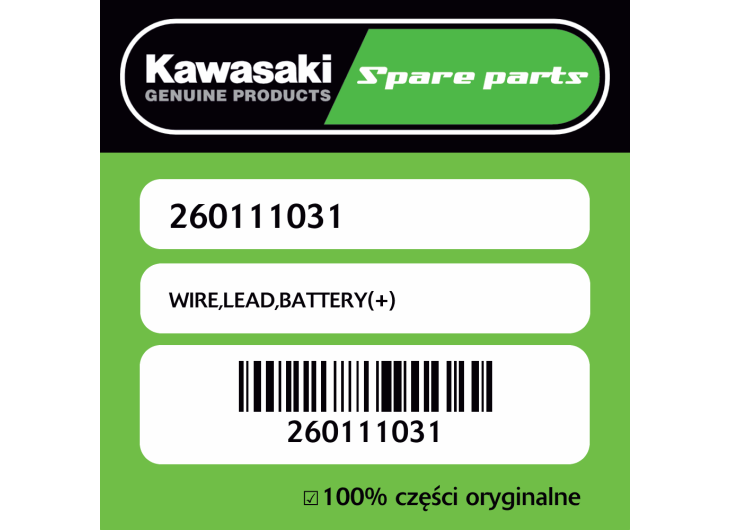 WIRE,LEAD,BATTERY(+)