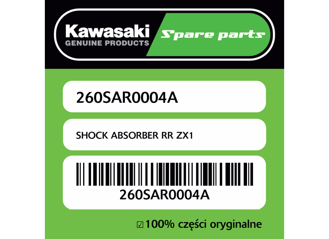 SHOCK ABSORBER RR ZX1