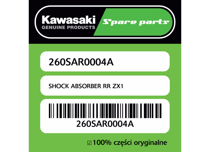 SHOCK ABSORBER RR ZX1