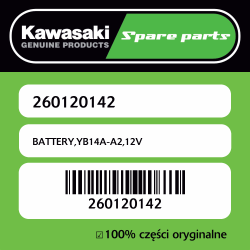BATTERY,YB14A-A2,12V