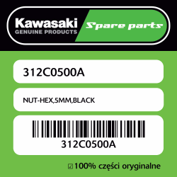 NUT-HEX,5MM,BLACK