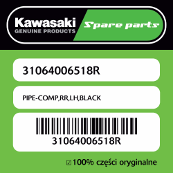 PIPE-COMP,RR,LH,BLACK