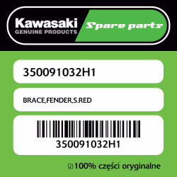 BRACE,FENDER,S.RED