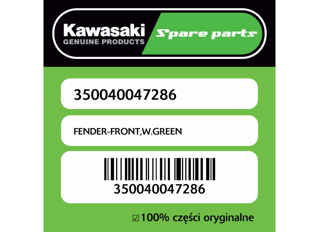 FENDER-FRONT,W.GREEN