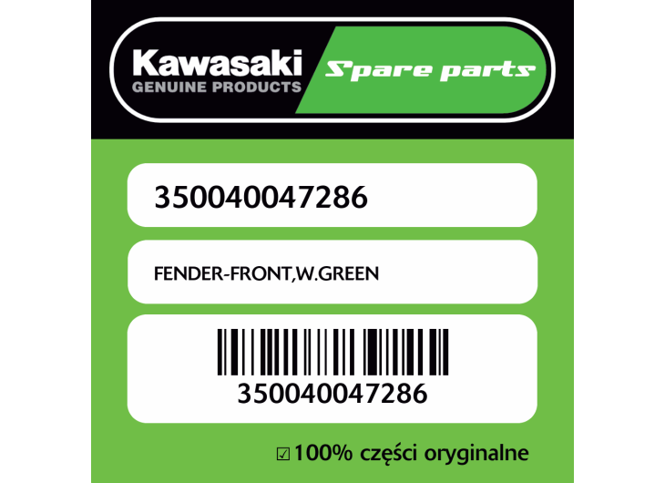 FENDER-FRONT,W.GREEN