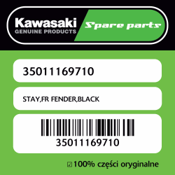 STAY,FR FENDER,BLACK