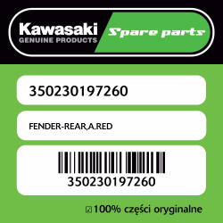 FENDER-REAR,A.RED