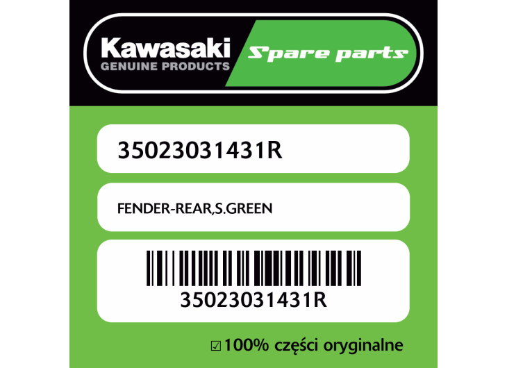 FENDER-REAR,S.GREEN