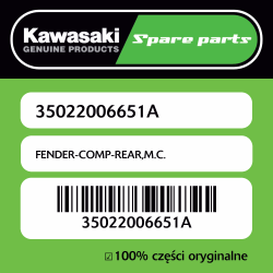 FENDER-COMP-REAR,M.C.