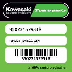 FENDER-REAR,S.GREEN