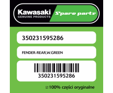 FENDER-REAR,W.GREEN