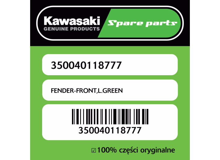 FENDER-FRONT,L.GREEN